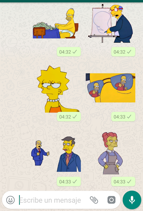 Stickers Memes de los Simpsons 1