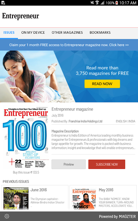 Entrepreneur magazine India 1
