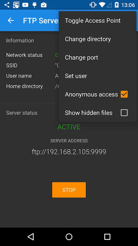 Solid Explorer FTP Server 2