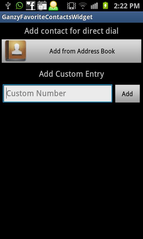 Favorite Contacts Dialer 2