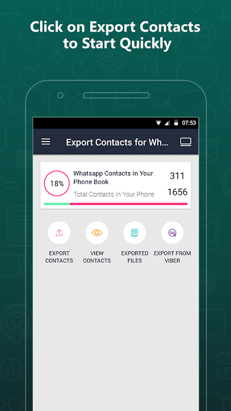 Export Contacts para WhatsApp 1