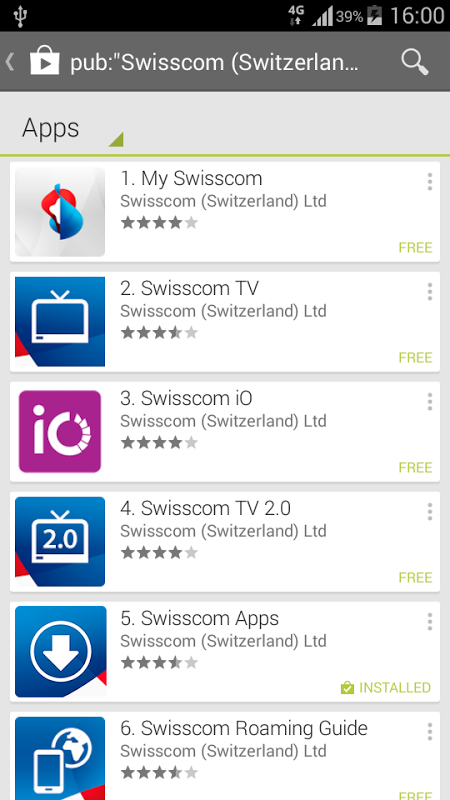 Swisscom Apps 2