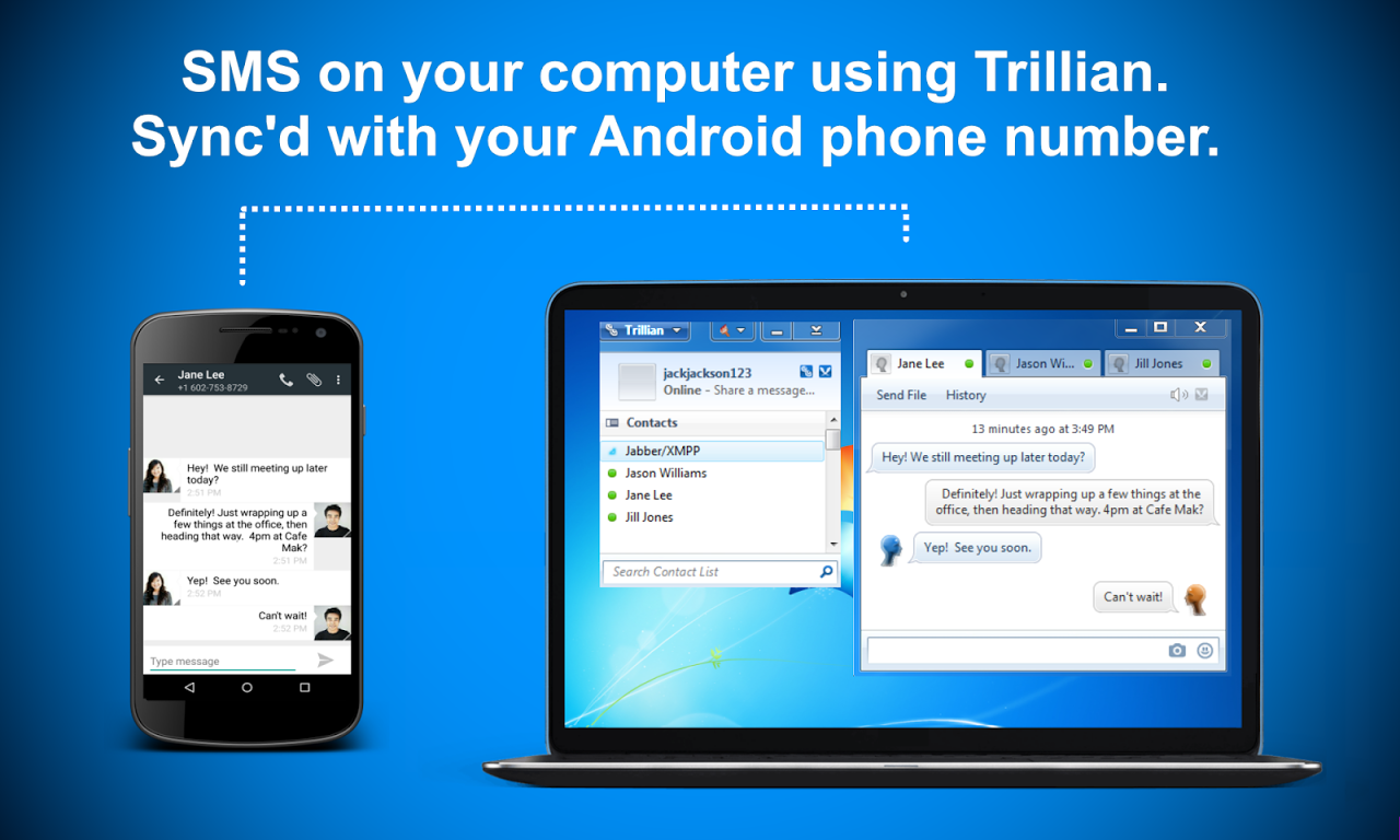 SMS Integration for Trillian 1
