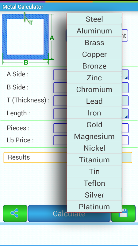 Metal Weight Calculator 2