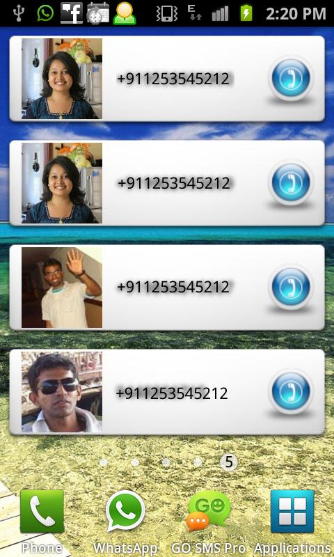 Favorite Contacts Dialer 1