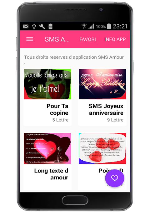sms d amour 2