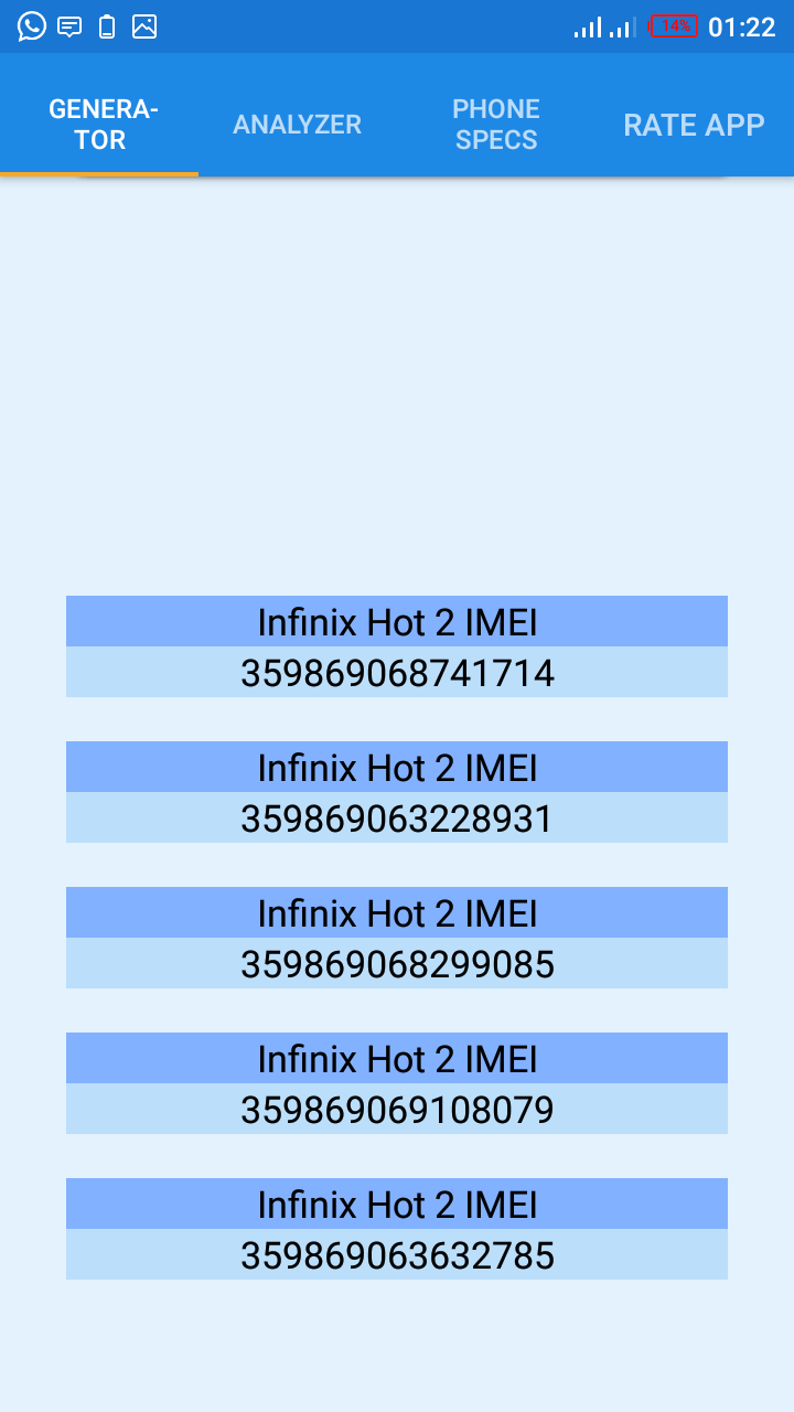 IMEI Generator & Phone Specs 2