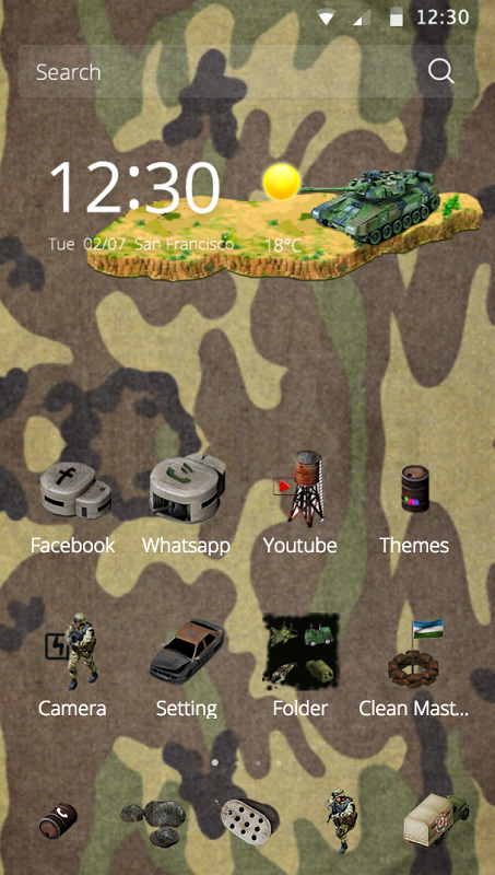 Military army icons theme 1