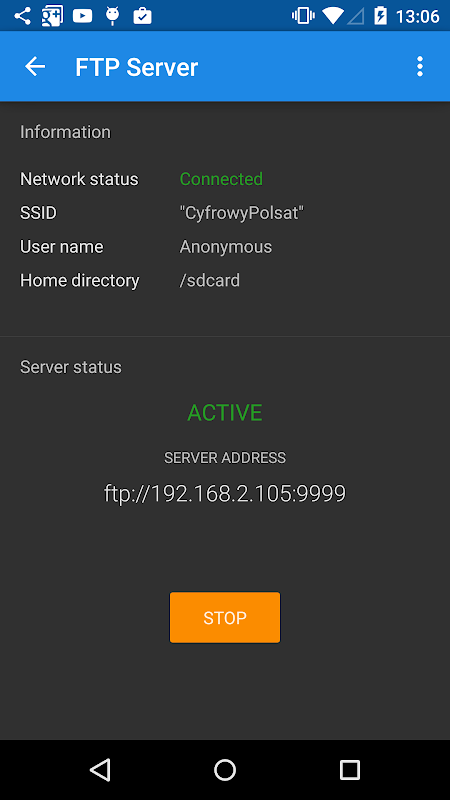 Solid Explorer FTP Server 1